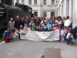 11 Aprile 2009, Visita guidata al Museo Ferroviario di Campo Marzio (TS) con i bambini della Scuola dell'Infanzia di Turriaco