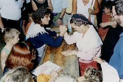 Turriaco, Festa di San Rocco, gara di braccio di ferro 16.08.98