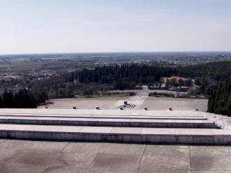 vista panoramica dal Sacrario di Redipuglia