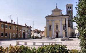 foto della piazza di Turriaco